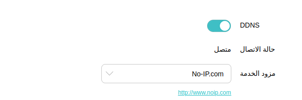 إعدادات DDNS على الراوتر